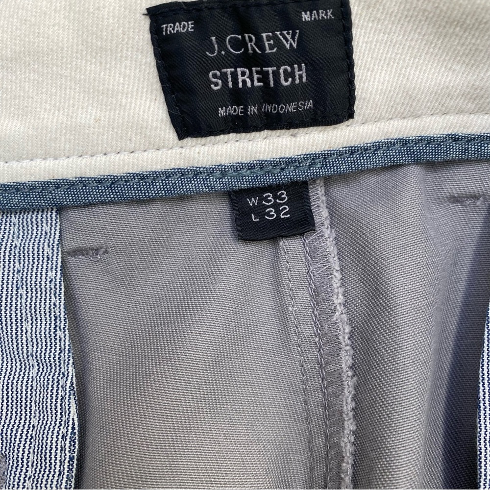 J Crew 484 Slim Five Pocket Chino Pants 33x32 - Picture 7 of 9